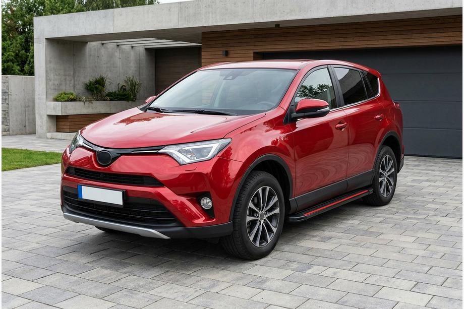 Toyota Rav 4 2013-2018 Seitenschweller Maya Red (2 Stk., Aluminium) Image
