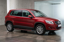 Volkswagen Tiguan 2007-2016 Seitenschweller Maya Red (2 Stk., Aluminium) Foto 1