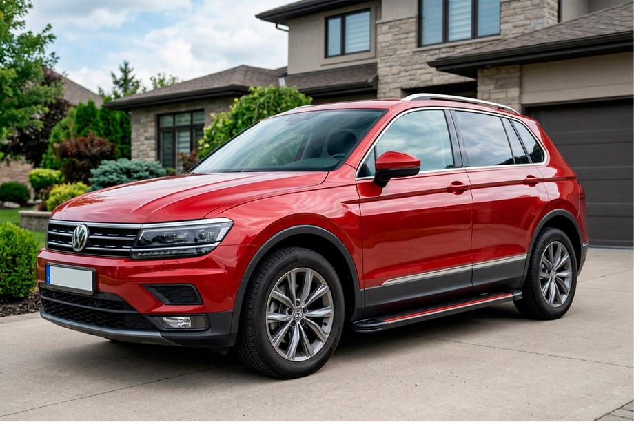 Volkswagen Tiguan 2016-2023 Seitenschweller Maya Red (2 Stk., Aluminium) Foto 1