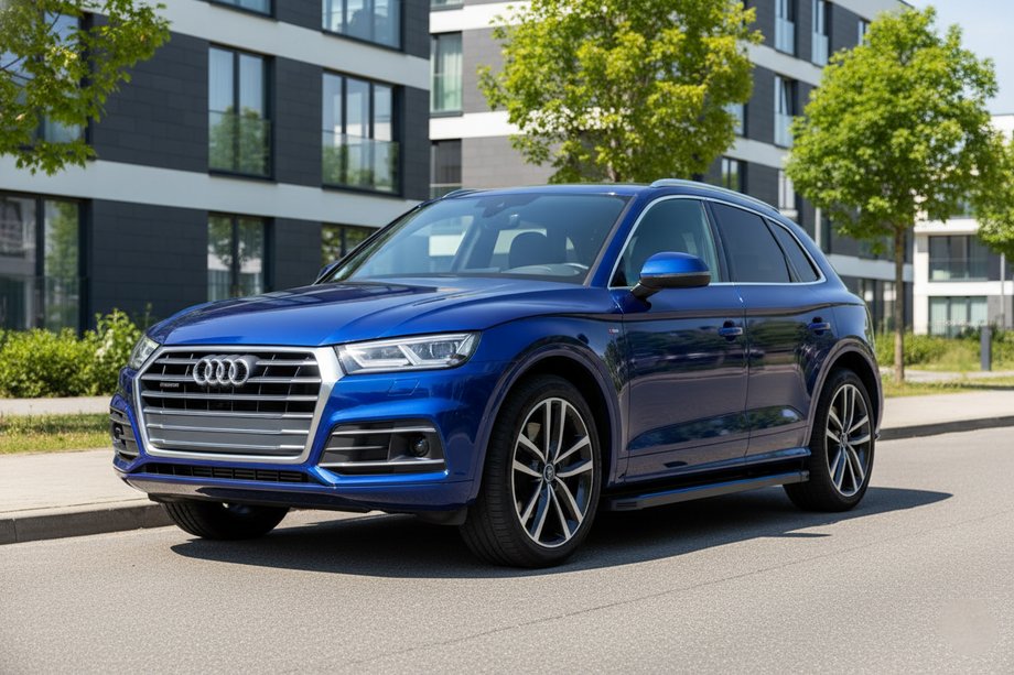 Audi Q5 2017-2025 Seitenschweller Maya Blue (2 Stk., Aluminium) Image