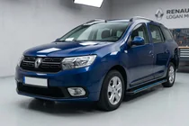 Dacia Logan MCV 2013-2020 Seitenschweller Maya Blue (2 Stk., Aluminium) Foto 1