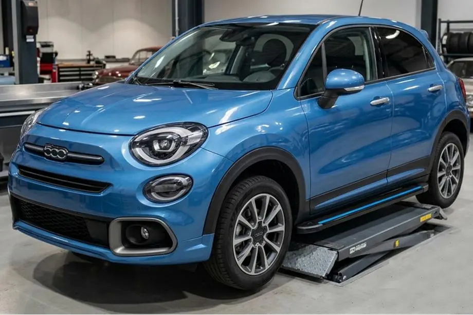 Fiat 500X 2014-2024 Seitenschweller Maya Blue (2 Stk., Aluminium) Image
