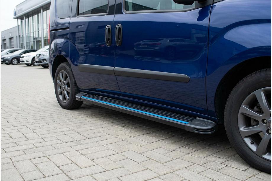 Fiat Doblo II 2010-2022 Seitenschweller Maya Blue (2 Stk., Aluminium) Image