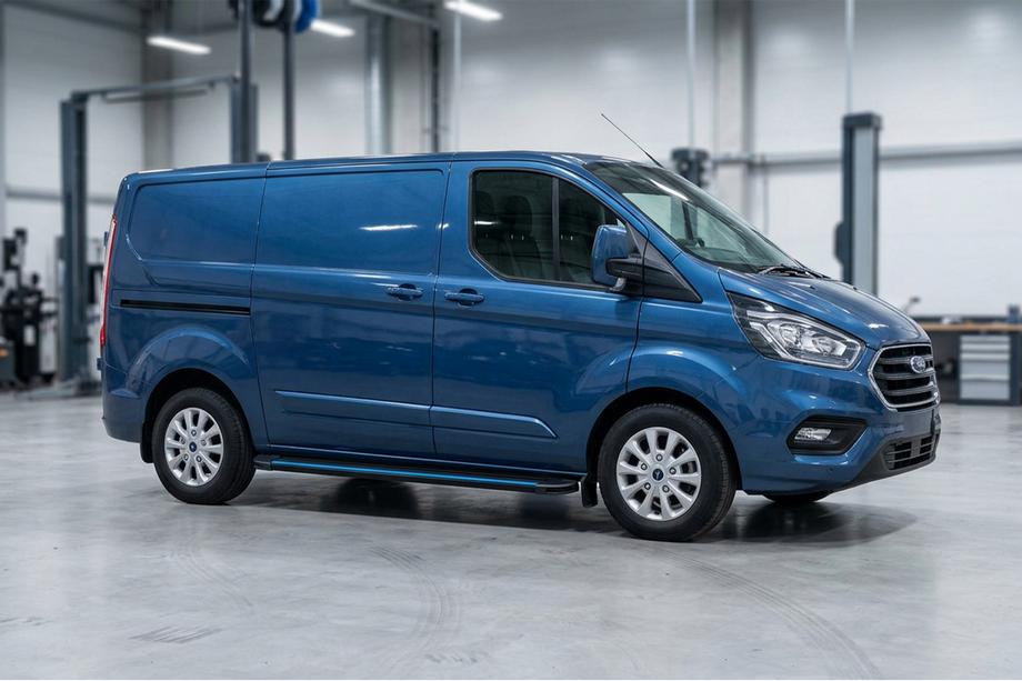 Ford Custom 2013-2022 Seitenschweller Maya Blue (2 Stk., Aluminium) Langer Radstand Image