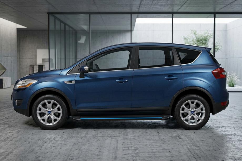 Ford Kuga 2008-2013 Seitenschweller Maya Blue (2 Stk., Aluminium) Image
