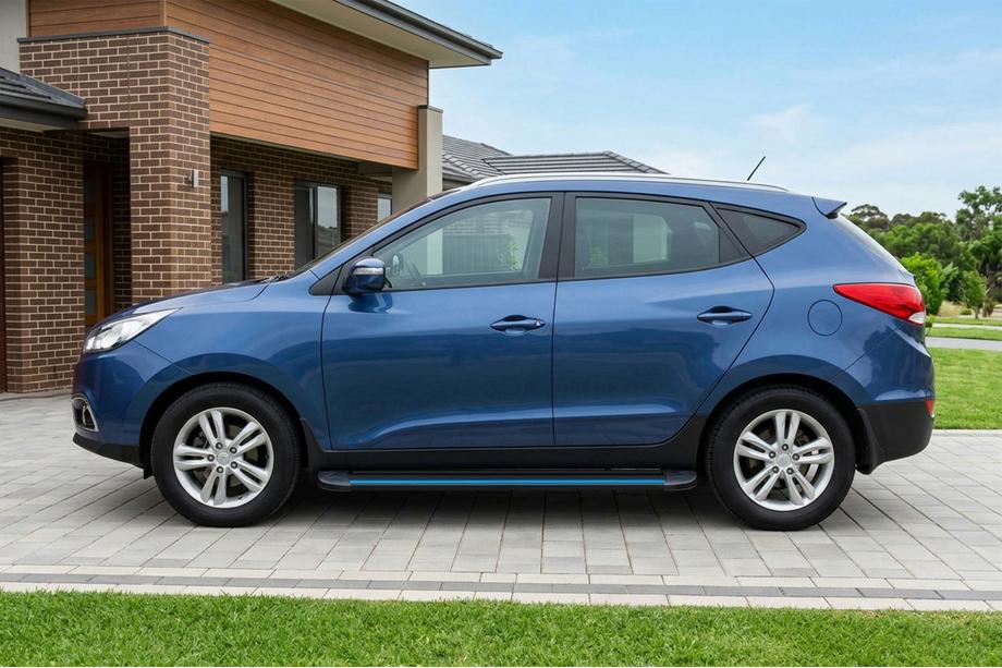 Hyundai IX-35 2010-2015 Seitenschweller Maya Blue (2 Stk., Aluminium) Foto 1