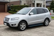 Hyundai Santa Fe 2 2006-2012 Seitenschweller Maya Blue-Black (2 Stk., Aluminium) Foto 1