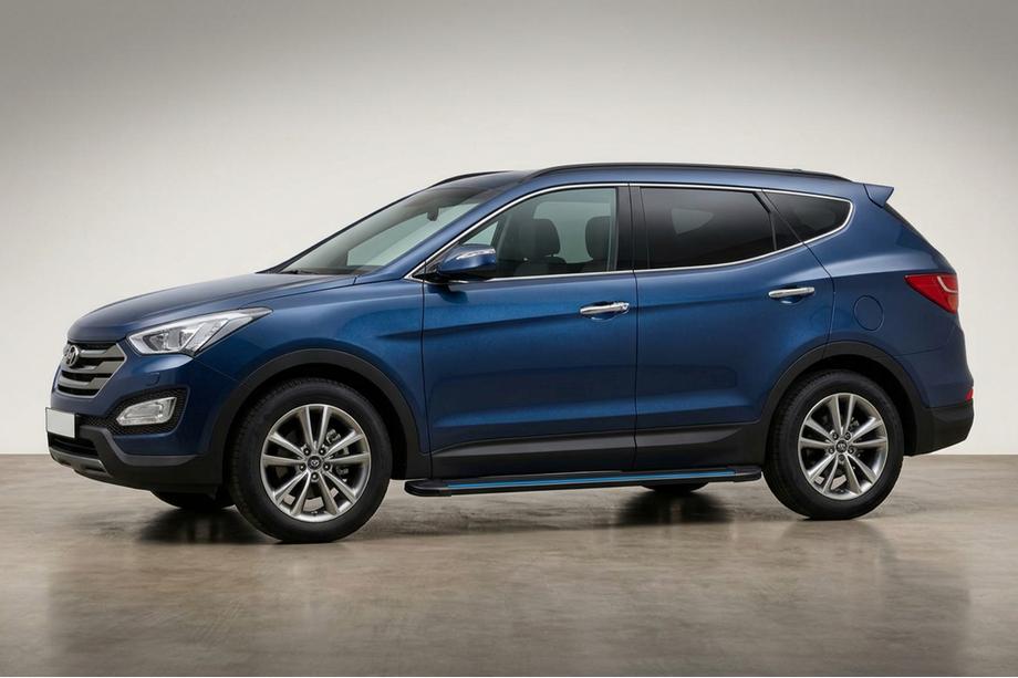 Hyundai Santa Fe 3 2012-2018 Seitenschweller Maya Blue (2 Stk., Aluminium) Image