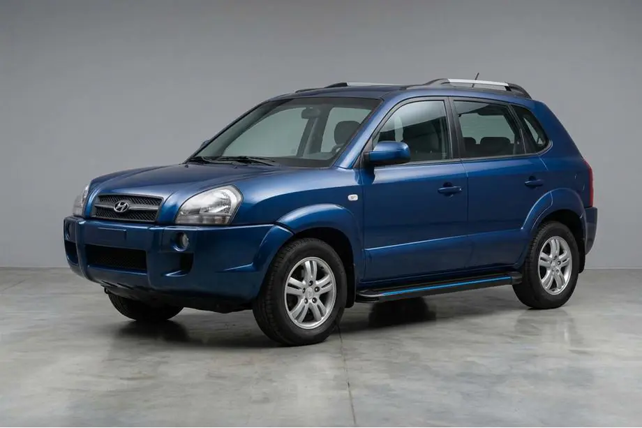 Hyundai Tucson JM 2004- Seitenschweller Maya Blue (2 Stk., Aluminium) Foto 1