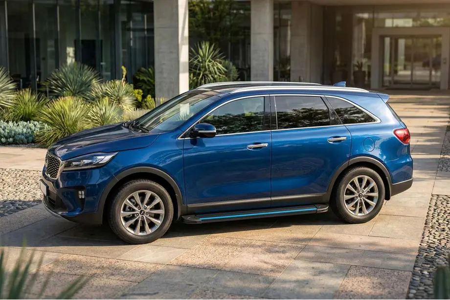 Kia Sorento III UM 2014-2020 Seitenschweller Maya Blue (2 Stk., Aluminium) Image