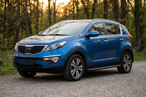 Kia Sportage 2010-2015 Seitenschweller Maya Blue-Black (2 Stk., Aluminium) Foto 1