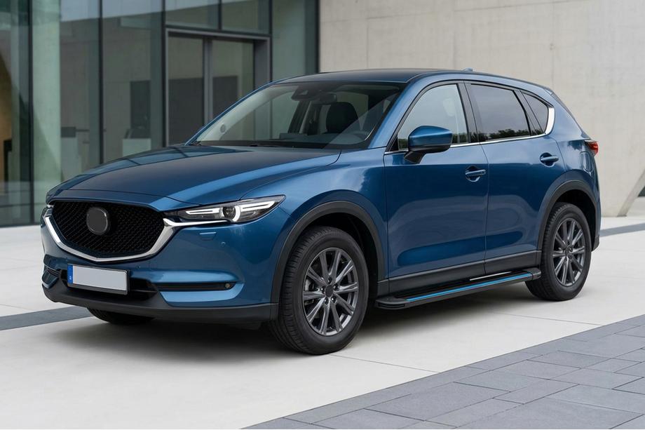 Mazda CX-5 2017–2025 Seitenschweller Maya Blue (2 Stk., Aluminium) Image