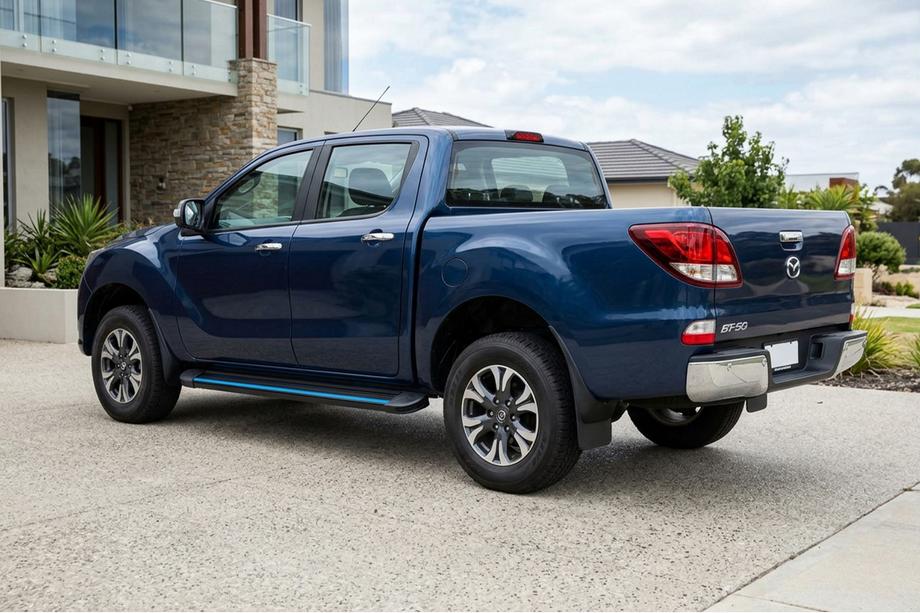 Mazda BT-50 2012- Seitenschweller Maya Blue (2 Stk., Aluminium) Image