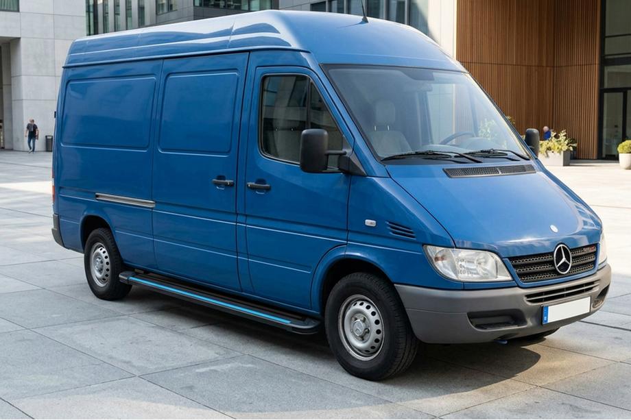 Mercedes Sprinter W901/902/903/904/905 1995–2006 Seitenschweller Maya Blue (2 Stk., Aluminium) Mittlerer Radstand Image