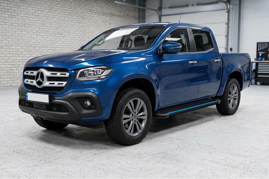 Mercedes X class 2017-2020 Seitenschweller Maya Blue (2 Stk., Aluminium) Image