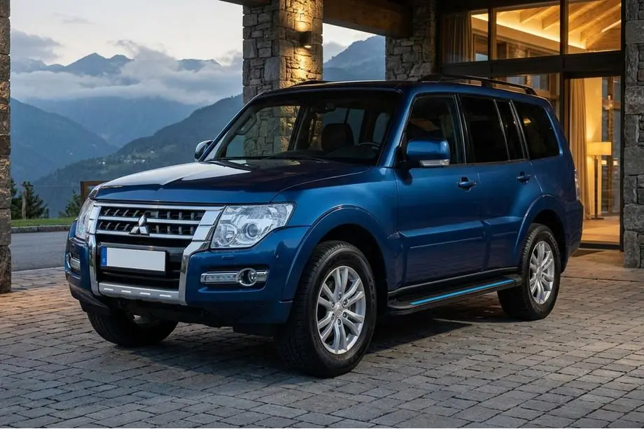 Mitsubishi Pajero Wagon IV 2006-2021 Seitenschweller Maya Blue (2 Stk., Aluminium) Image