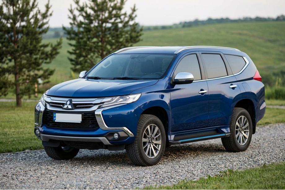 Mitsubishi Pajero Sport 2015- Seitenschweller Maya Blue (2 Stk., Aluminium) Image