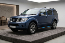 Nissan Pathfinder R51 2005-2014 Seitenschweller Maya Blue (2 Stk., Aluminium) Foto 1