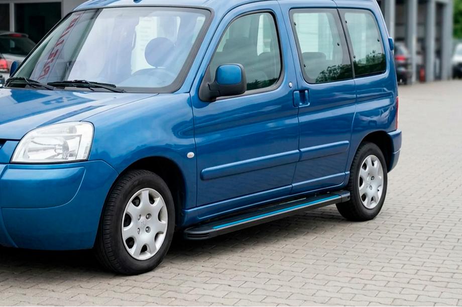 Peugeot Partner 1996-2008 Seitenschweller Maya Blue (2 Stk., Aluminium) Image