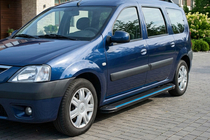 Renault Logan MCV 2005-2013 Seitenschweller Maya Blue (2 Stk., Aluminium) Foto 3