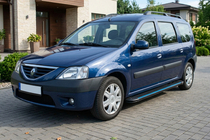 Renault Logan MCV 2005-2013 Seitenschweller Maya Blue (2 Stk., Aluminium) Foto 1