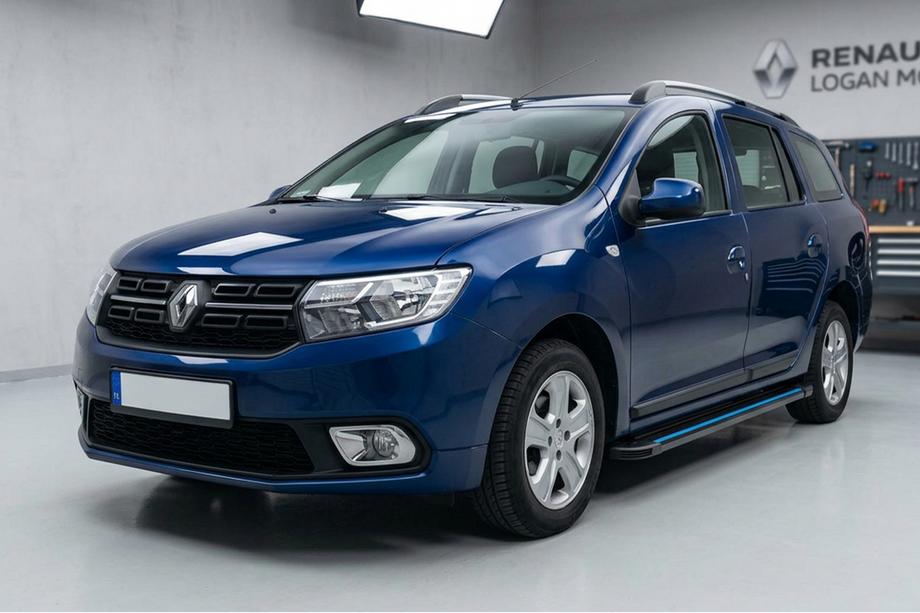 Renault Logan MCV 2013-2022 Seitenschweller Maya Blue (2 Stk., Aluminium) Image