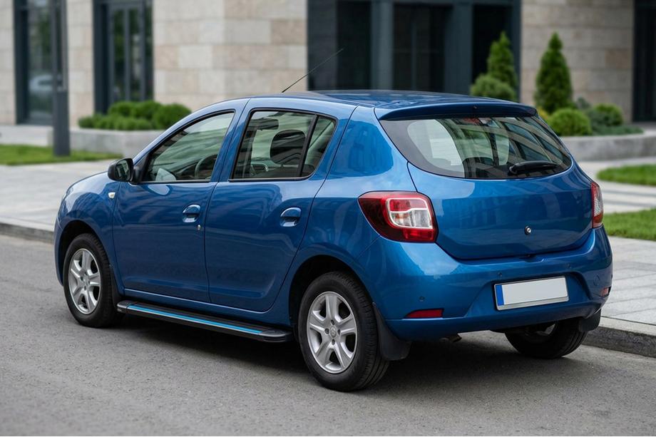 Renault Sandero 2013-2022 Seitenschweller Maya Blue (2 Stk., Aluminium) Image