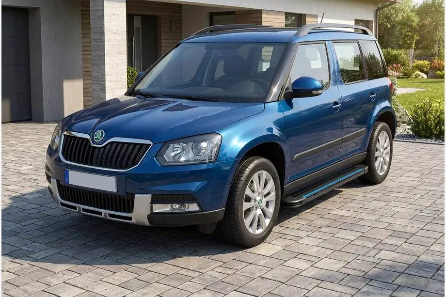 Skoda Yeti 2009-2017 Seitenschweller Maya Blue (2 Stk., Aluminium) Image