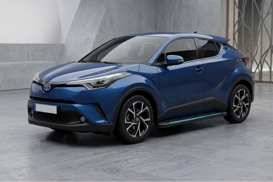 Toyota C-HR 2016-2023 Seitenschweller Maya Blue (2 Stk., Aluminium) Image