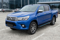 Toyota Hilux 2015- Seitenschweller Maya Blue (2 Stk., Aluminium) Foto 1