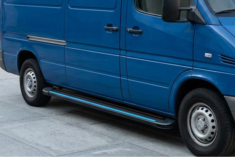 Volkswagen LT 1995-2006 Seitenschweller Maya Blue (2 Stk., Aluminium) Langer Radstand Image