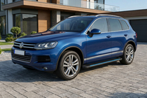 Volkswagen Touareg 2010-2018 Seitenschweller Maya Blue (2 Stk., Aluminium) Foto 1