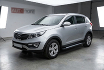 Kia Sportage 2010-2015 Seitenschweller New Vision Black (2 Stk., Aluminium) Foto 1