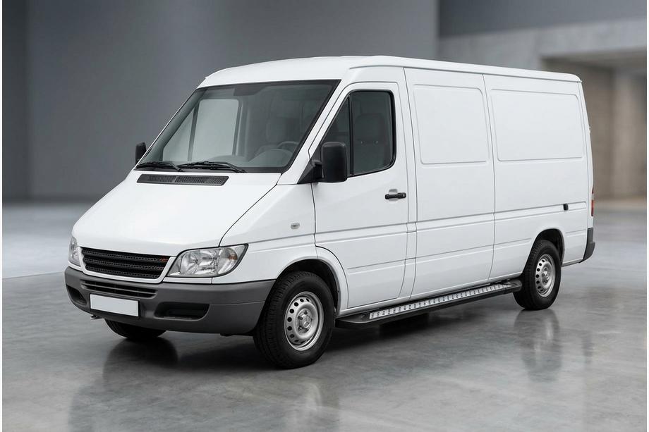 Mercedes Sprinter W901/902/903/904/905 1995–2006 Seitenschweller New Vision Black (2 Stk., Aluminium) Langer Radstand Image