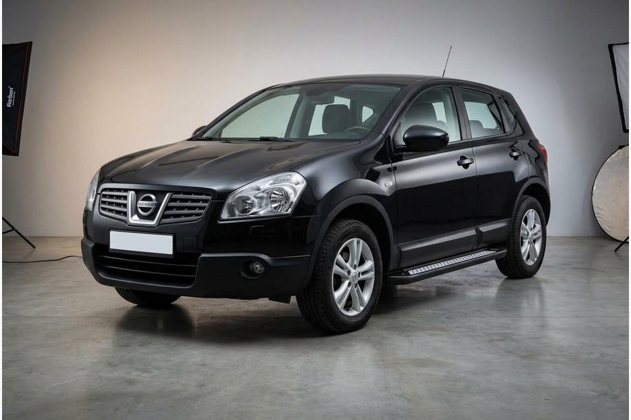 Nissan Qashqai 2007-2010 Seitenschweller New Vision Black (2 Stk., Aluminium) Foto 1