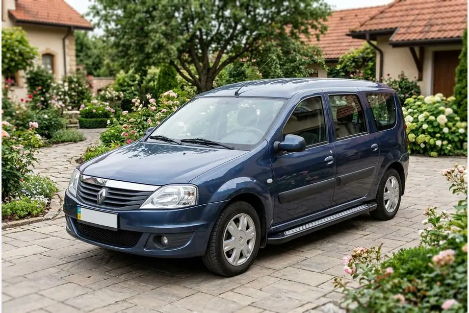 Renault Logan MCV 2005-2013 Seitenschweller New Vision Black (2 Stk., Aluminium) Image