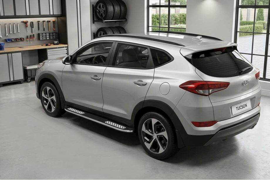 Hyundai Tucson TL 2016-2021 Seitenschweller Tayga V2 (2 Stk., Aluminium) Image