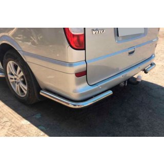 Hintere Eckschutzrohre AK003 (2 Stk., Edelstahl) Mercedes Vito W639 2004-2014 Foto 1