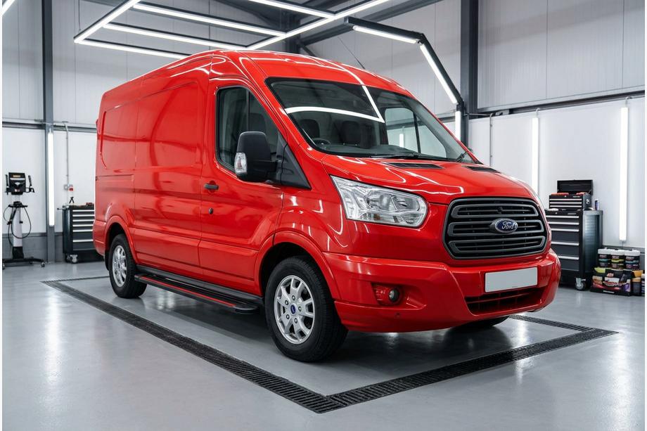 Ford Transit 2014- Seitenschweller Maya Red (2 Stk., Aluminium) Image