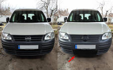Volkswagen Caddy 2004-2010 Winterabdeckung für Kühlergrill (unten) Foto 1