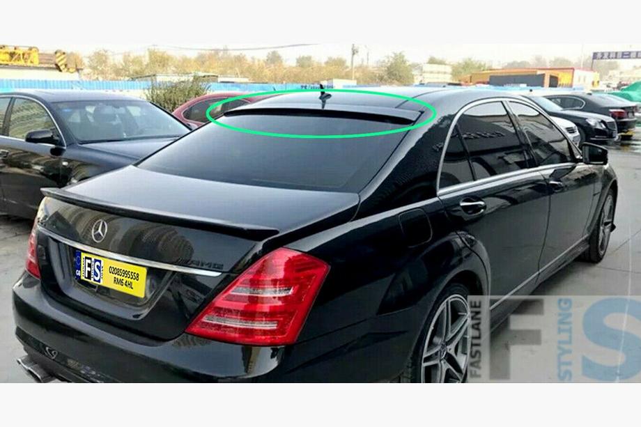 Mercedes S-class W221 2005-2013 Heckscheibenblende (ABS, lackierbar) Image