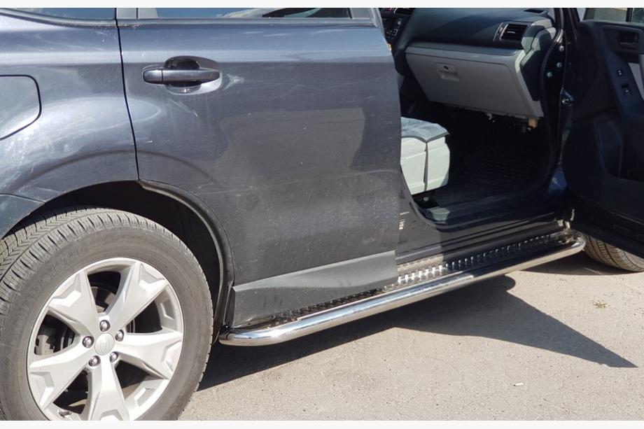 Subaru Forester 2013-2018 Seitenschweller Premium (2 Stk., Edelstahl) Ø60 Foto 2