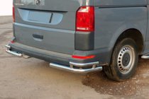 Volkswagen T6 2015-2024 Hintere Eckschutzrohre AK003-Double (2 Stk., Edelstahl) Foto 2
