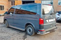 Volkswagen T6 2015-2024 Hintere Eckschutzrohre AK003-Double (2 Stk., Edelstahl) Foto 3