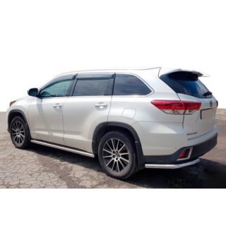 Hintere Eckschutzrohre (2 Stk., Edelstahl) Toyota Highlander 2013-2019 Foto 1