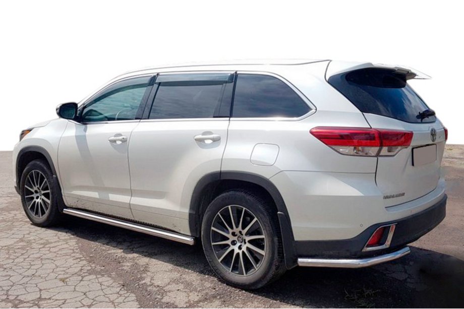 Toyota Highlander 2013-2019 Hintere Eckschutzrohre (2 Stk., Edelstahl) Image