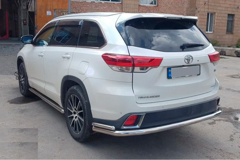 Toyota Highlander 2013-2019 Heckschutz AK005-2 (2 Stk., Edelstahl) Foto 5