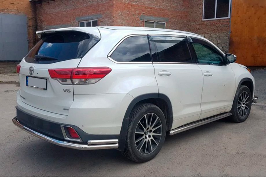 Toyota Highlander 2013-2019 Heckschutz AK005-2 (2 Stk., Edelstahl) Foto 6