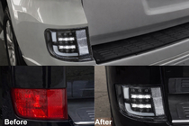 Toyota Land Cruiser 200 2007-2021 Hintere Nebelleuchten 2016-2021 (Executive Black) Foto 1