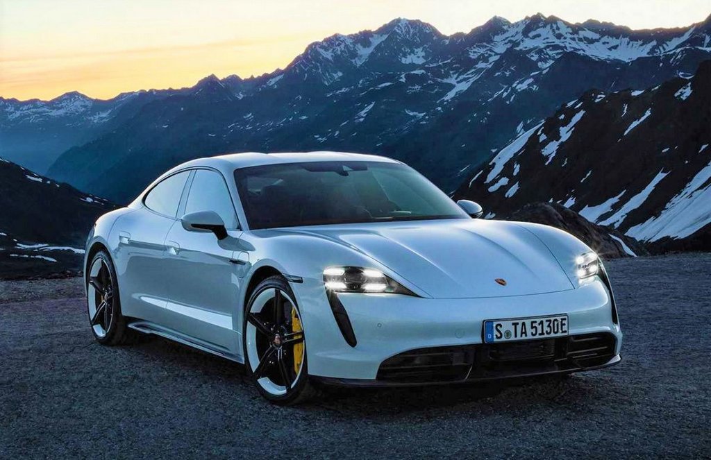 Elektrischer vier-Rad-Antrieb Sport-Limousine Porsche Taycan